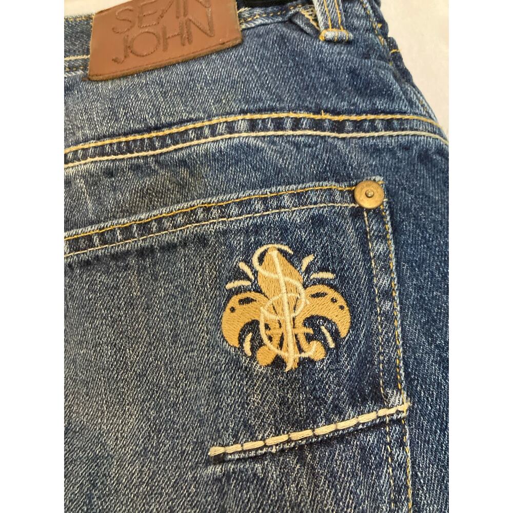 Sean John‎ Mens Jean Shorts Blue Size 34 - Picture 6 of 9